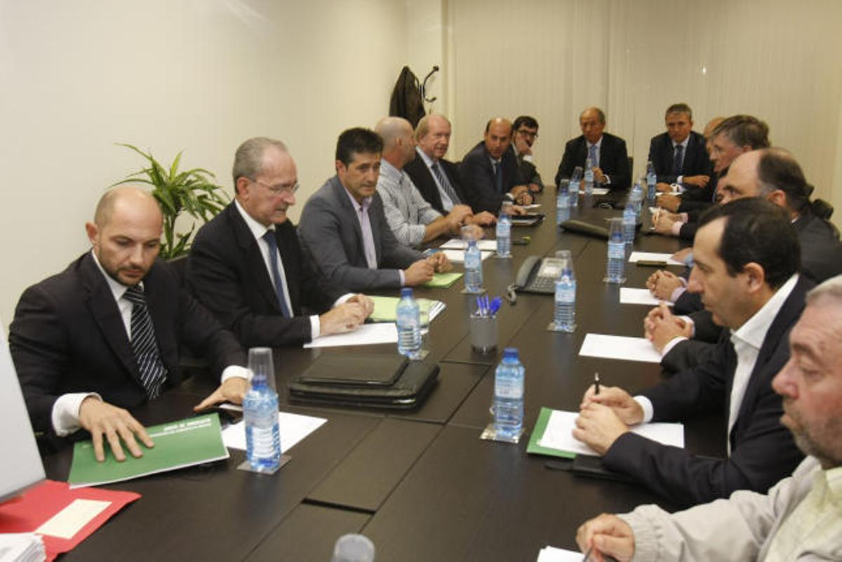 La reunión del pasado jueves entre la Junta y al Ayuntamiento.