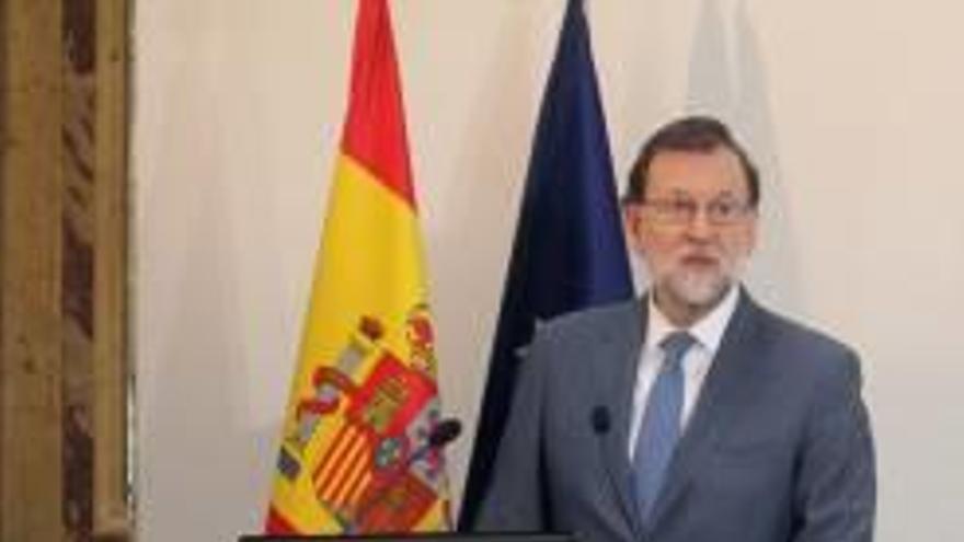 Mariano Rajoy, a l&#039;acte d&#039;ahir.