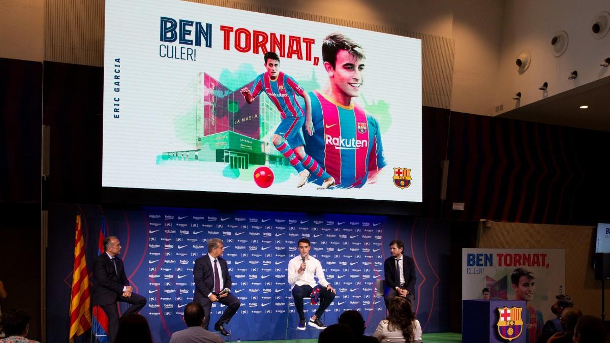 Eric volvió al club blaugrana con Joan Laporta