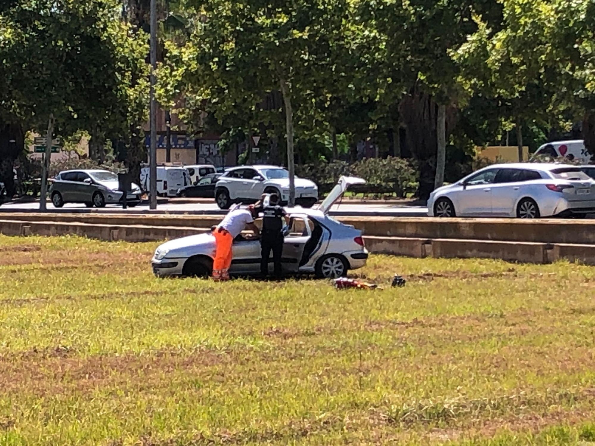 Accidente en la Ronda Norte de València