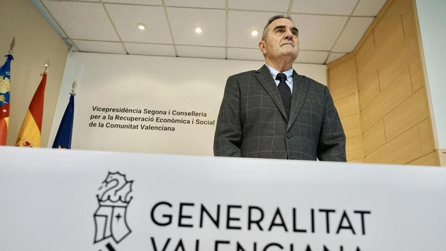 El vicepresidente segundo y conseller para la Recuperación Económica y Social, Francisco José Gan Pampols, presenta los objetivos de la nueva vicepresidencia segunda y conselleria para la recuperación económica y social