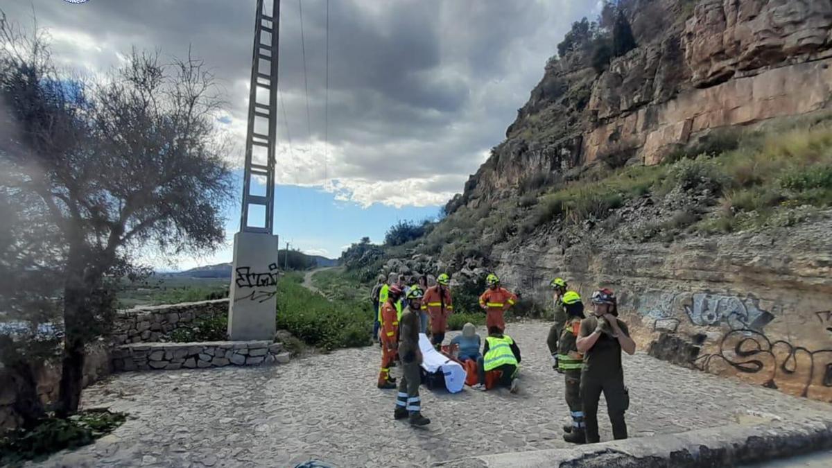 Un momento de la atención a la turista.