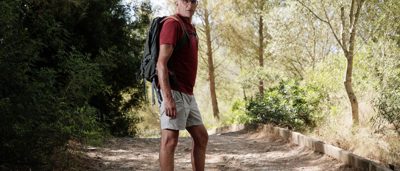 Sebastià Caldentey, durante una de las rutas por Mallorca.