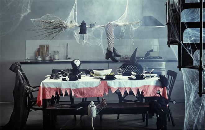 La mesa de Halloween propuesta por Ikea