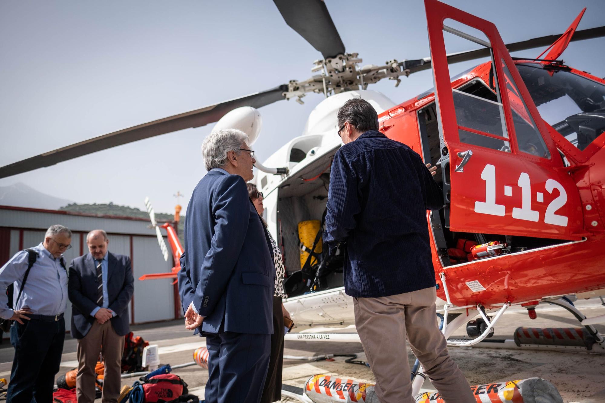 Presentación del nuevo modelo de helicópteros del Gobierno de Canarias