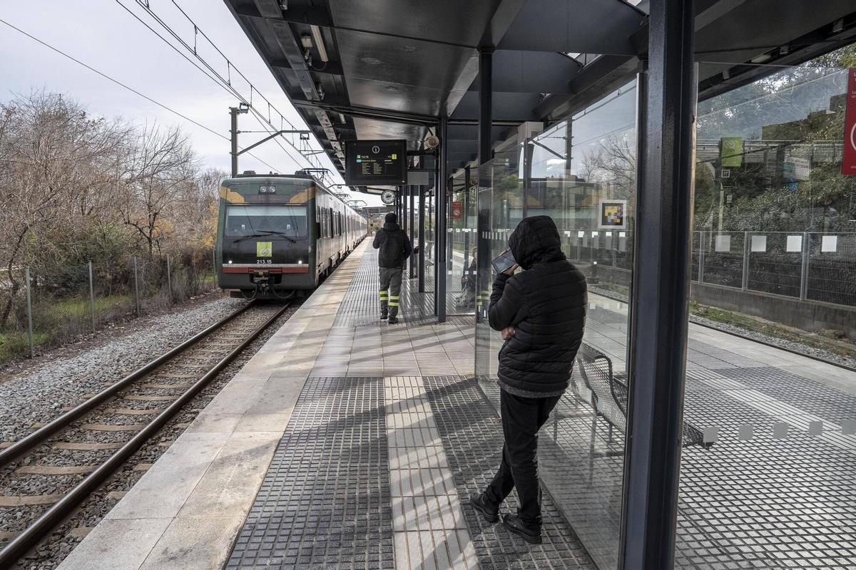 Estación de FGC de Molí Nou, en Sant Boi de Llobregat.