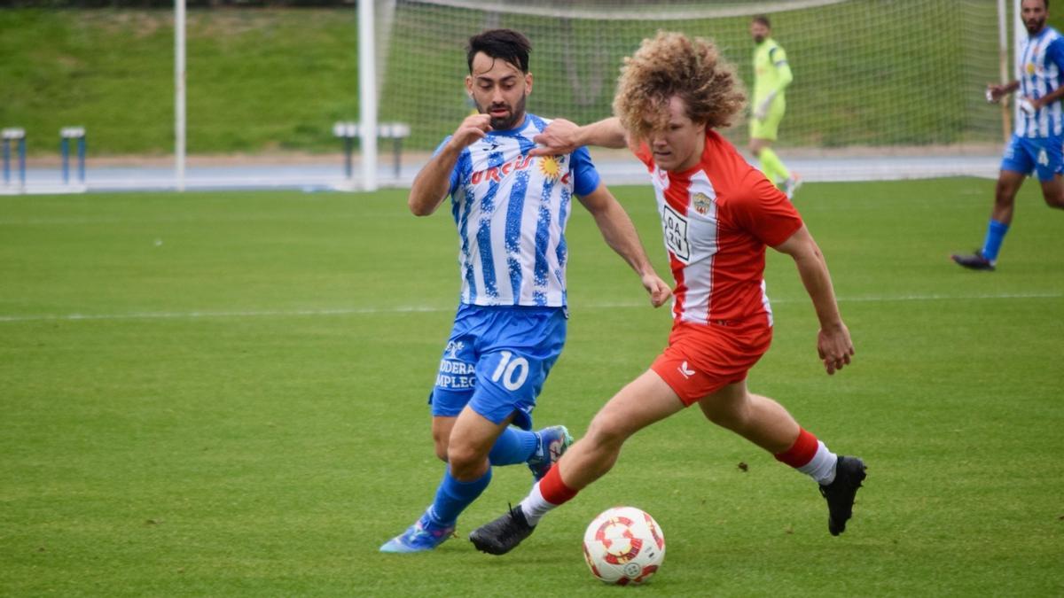 Javi Castedo, en un partido de la temporada pasada con el Águilas
