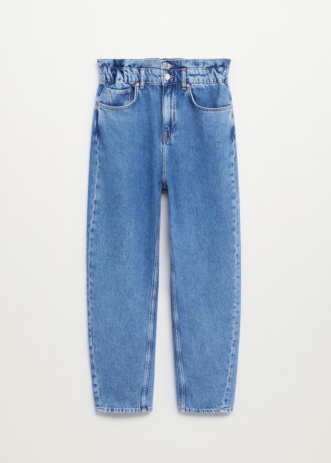 Jeans baggy cintura elástica
