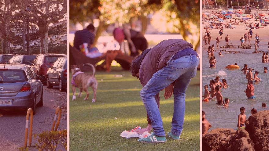 Aparcar en el mismo sitio o tirar la caca del perro a la papelera: ¿qué está prohibido hacer en Vigo?