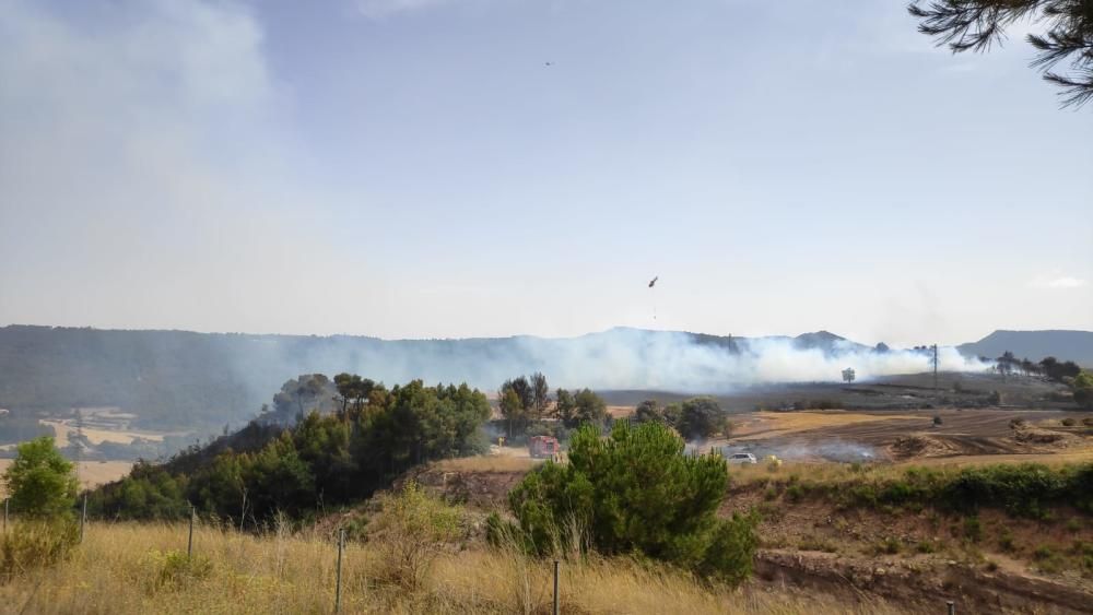 Incendi a Rajadell.