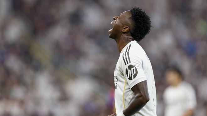 Vinicius, durante un partido del Real Madrid