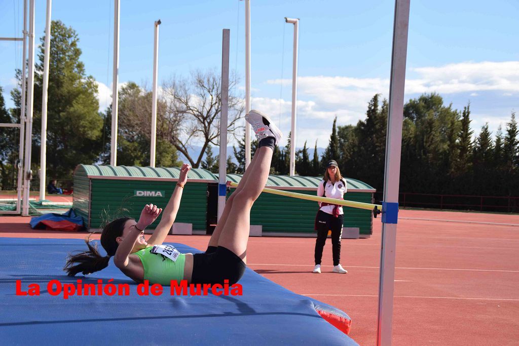 Regional absoluto y sub-23 de atletismo en Lorca (I)