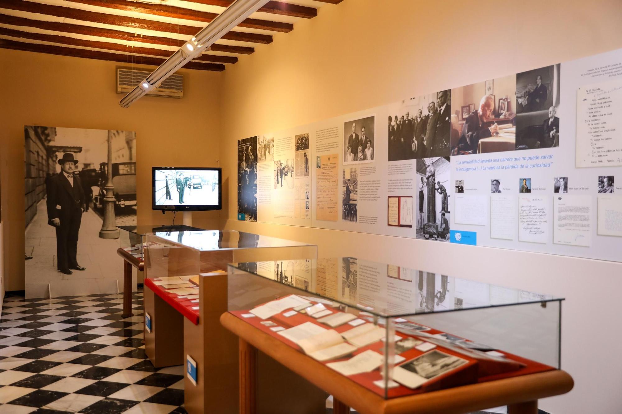 Foto de archivo de la exposición «La Maleta de Azorín» en Monóvar.