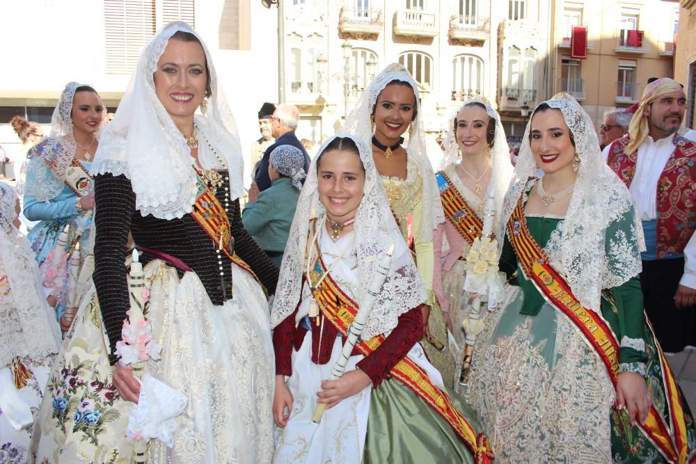 Falleras mayores 2019 en la Procesión de la Virgen