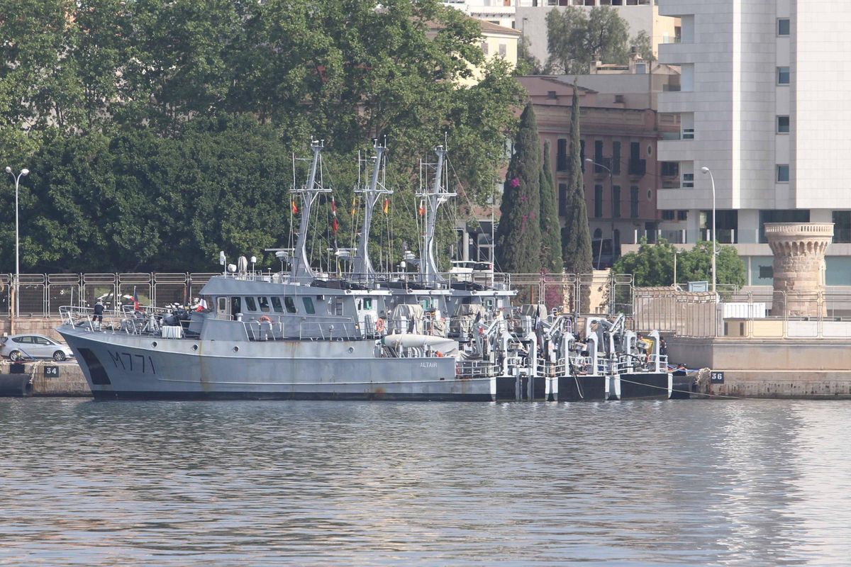 Altair, uno de los buques de la marina francesa.