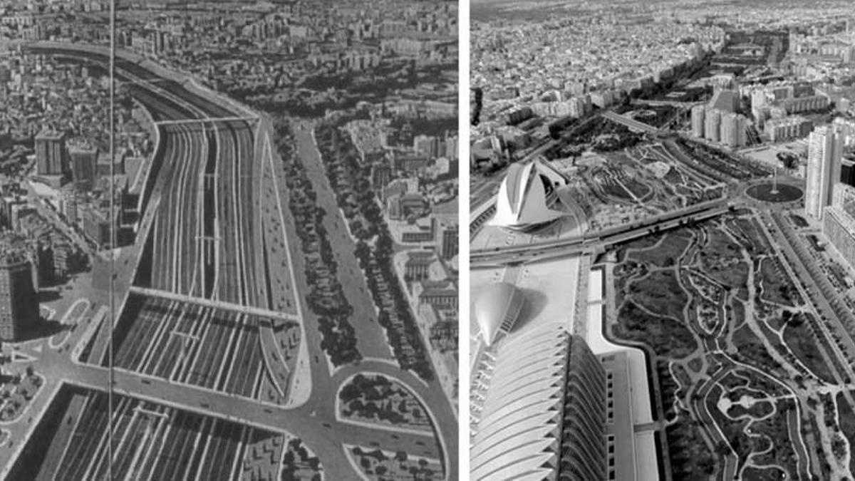 El proyecto de la autopista sobre el Túria y la Ciudad de las Artes y las Ciencias.