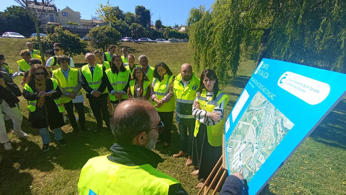 Arranca la obra de los accesos al hospital de A Coruña, que tendrán que estar acabados en 2027.