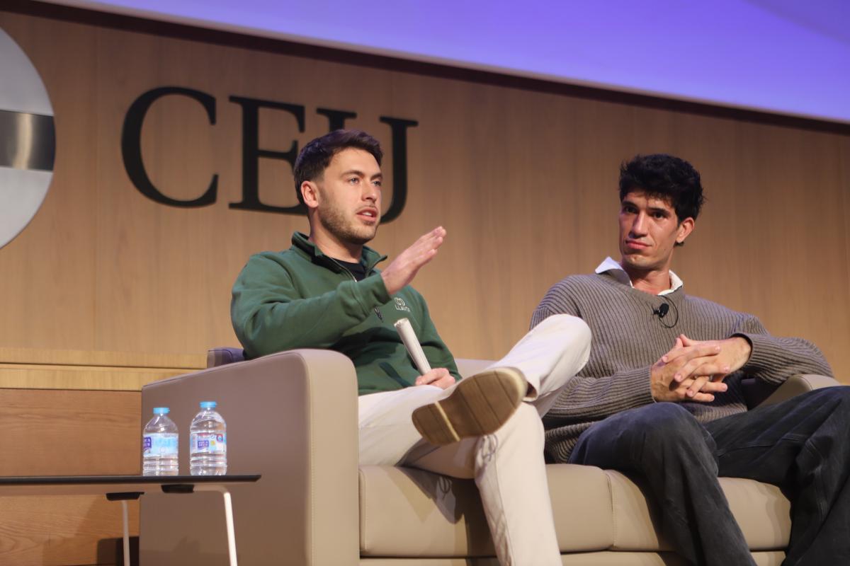 Jorge Lengua y Aleix Puig durante su participación en el foro.