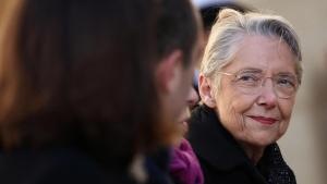 La primera ministra francesa, Élisabeth Borne, durante un acto el pasado 5 de enero en París.