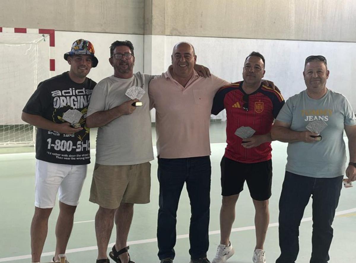 Ganadores del torneo de guiñote.