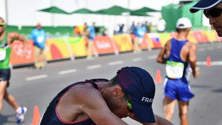 Diniz vivió un auténtico calvario en los 50 km. marcha. // D. Thissen