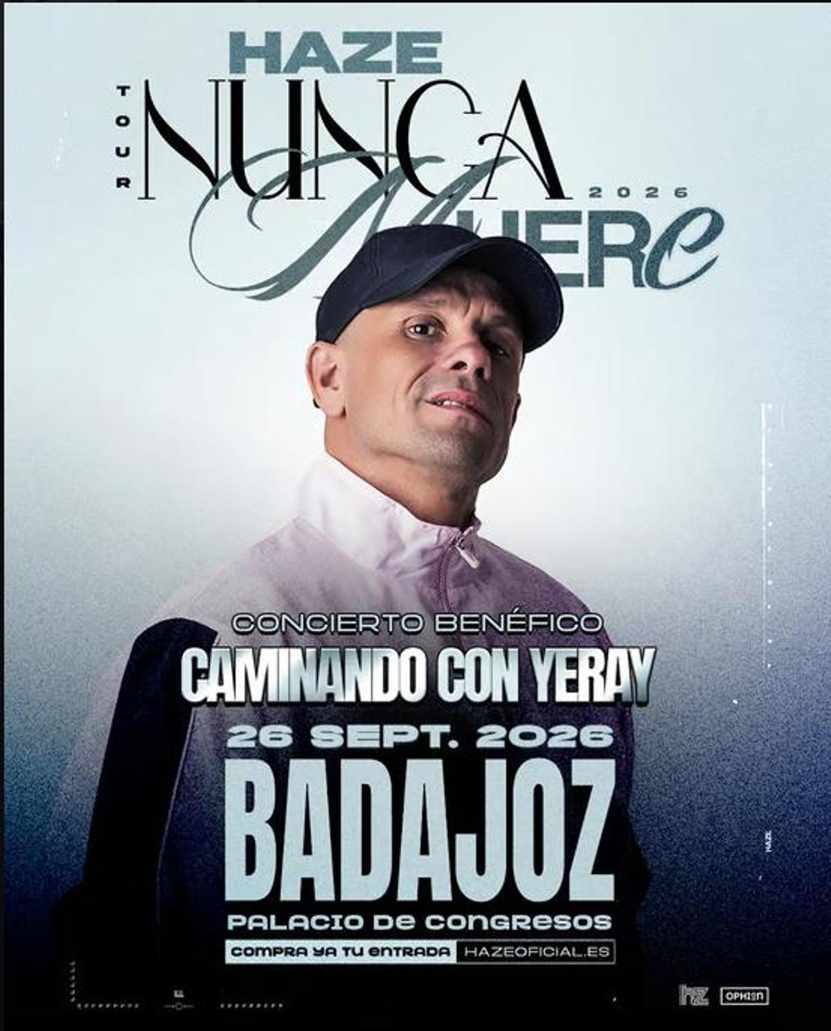 El cartel del concierto 'Caminando con Yeray'.