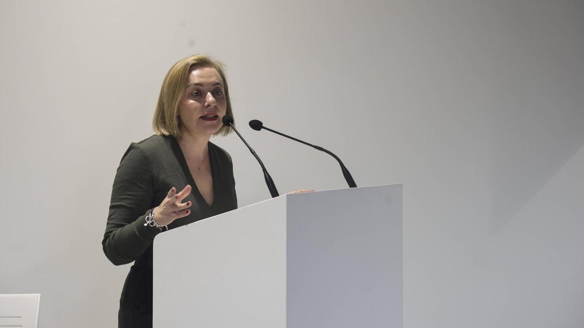 Natàlia Enguix, vicepresidenta de la Diputació de València, durante el foro.