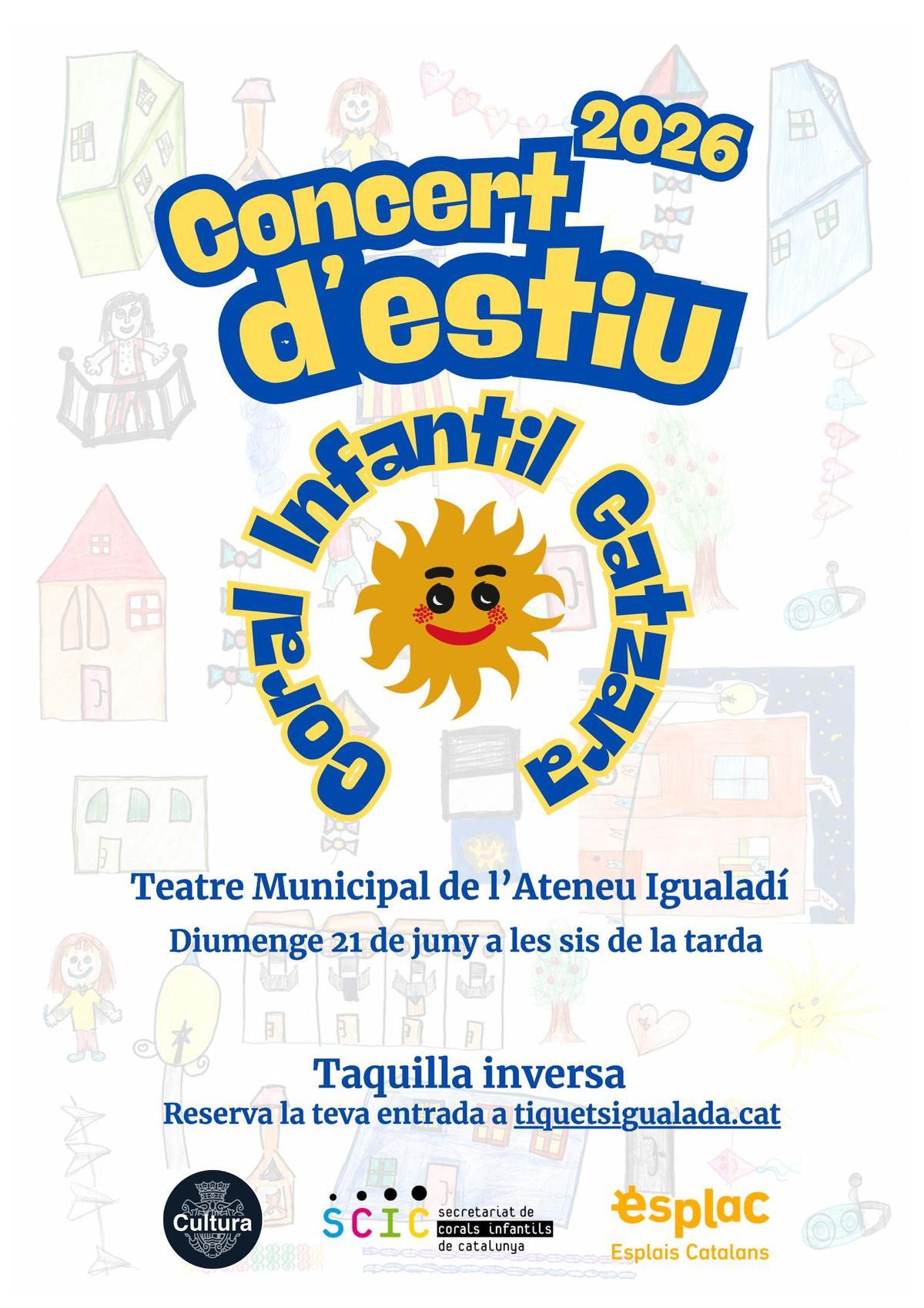 Cartell de la coral infantil Gatzara