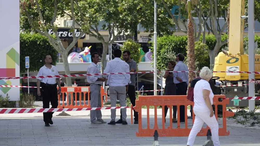 Clausuran una de las dos piscinas colgantes de Magaluf por fugas de agua