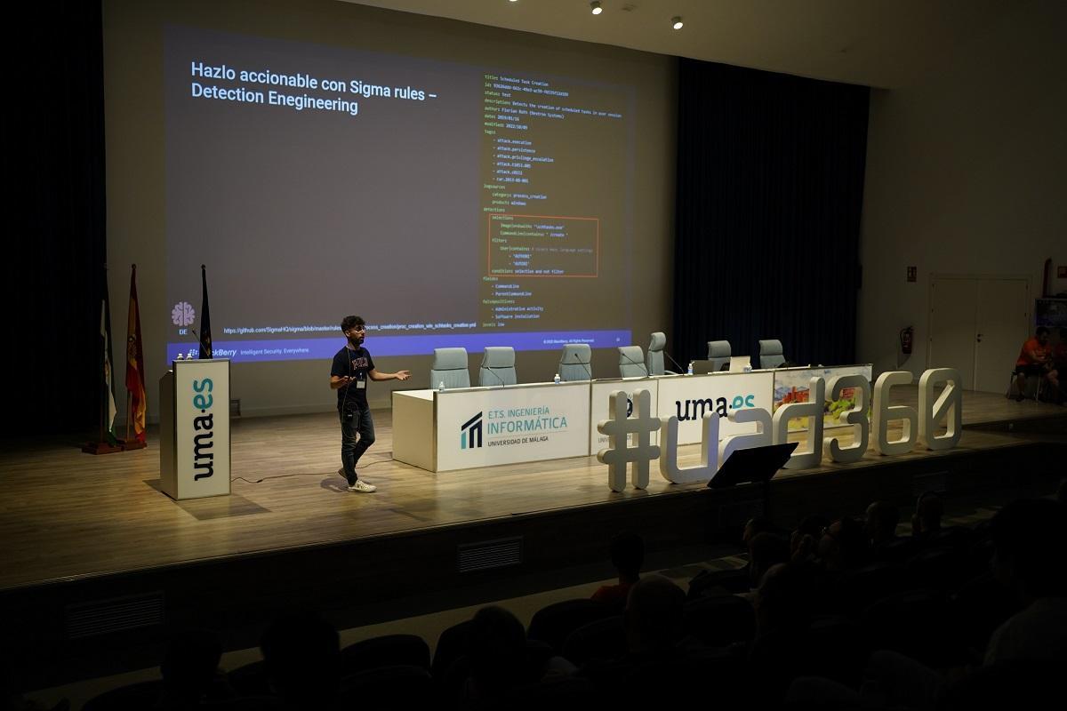 Joseliyo Sánchez en la conferencia UAD360, en Málaga