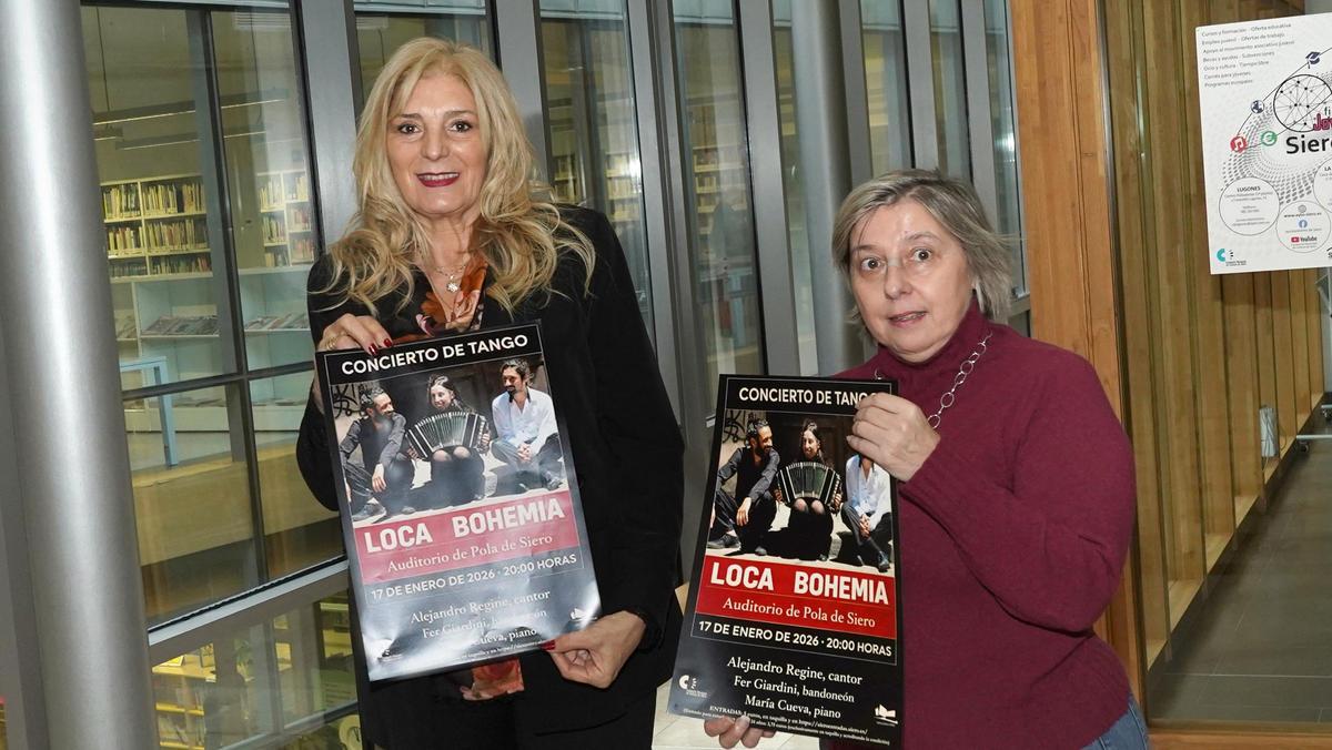 Aurora Cienfuegos (izquierda) e Isabel González, durante la presentación del evento.
