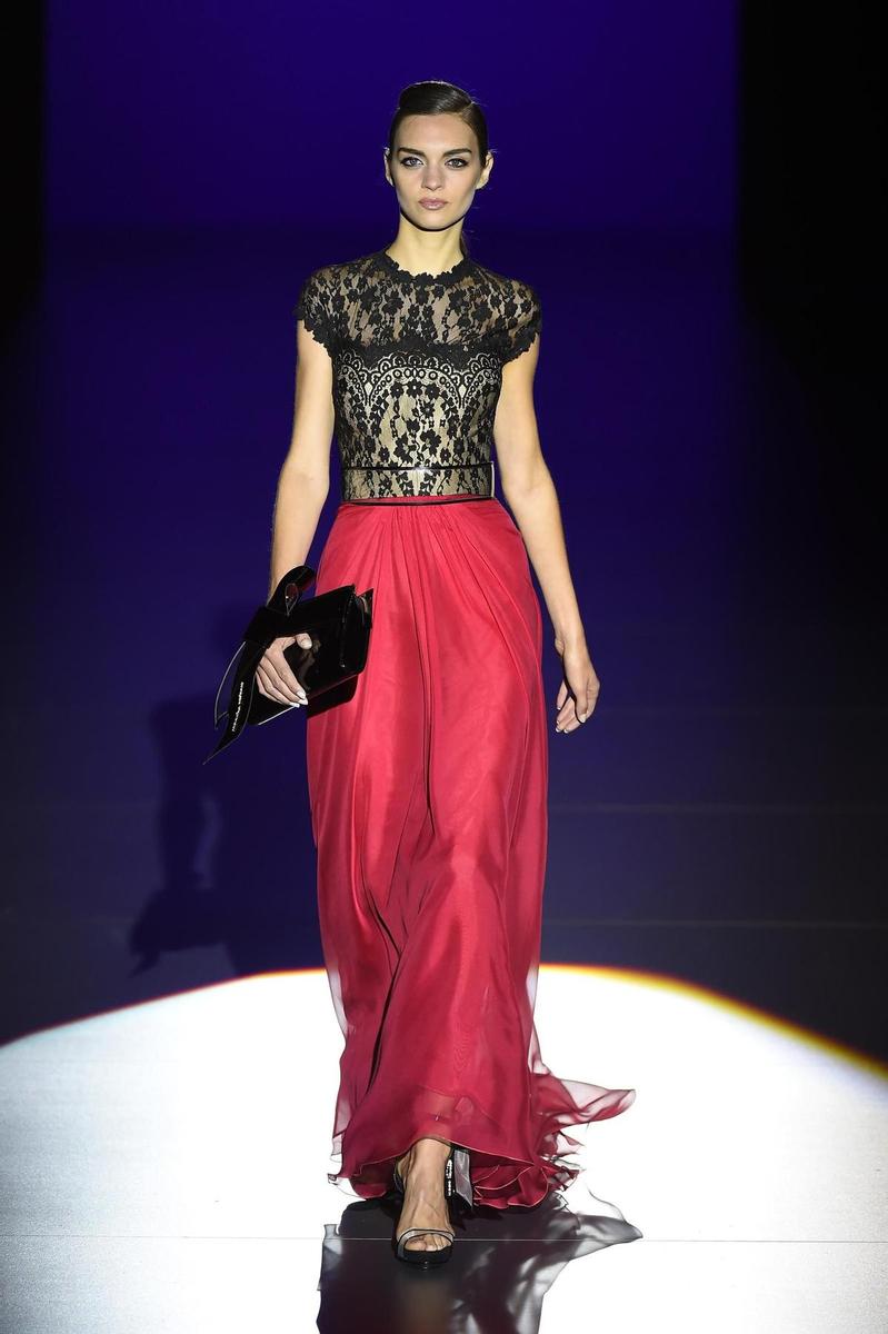 MBFWM 2015: Hannibal Laguna Primavera/Verano 2016, vestido rojo amapola