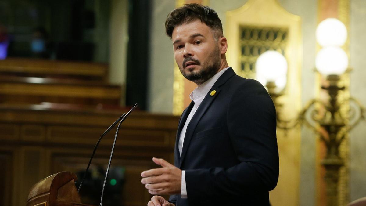 Gabriel Rufián, en el Congreso de Diputados