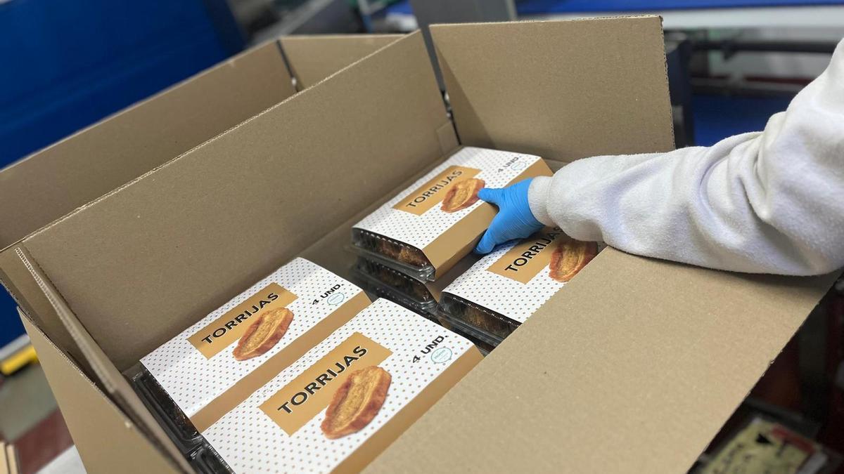 Estas caseras torrijas se pueden encontrar en algunas tiendas que la compañía tiene ubicadas en la provincia de Alicante.