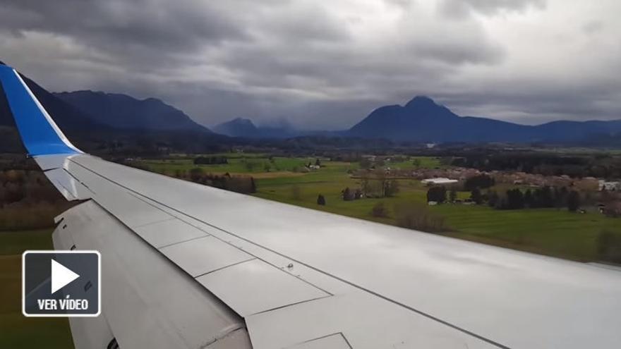 Asi se vive un aterrizaje fallido desde el avión