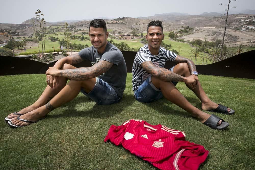 Vitolo y Jonathan Viera de la UD Las Palmas