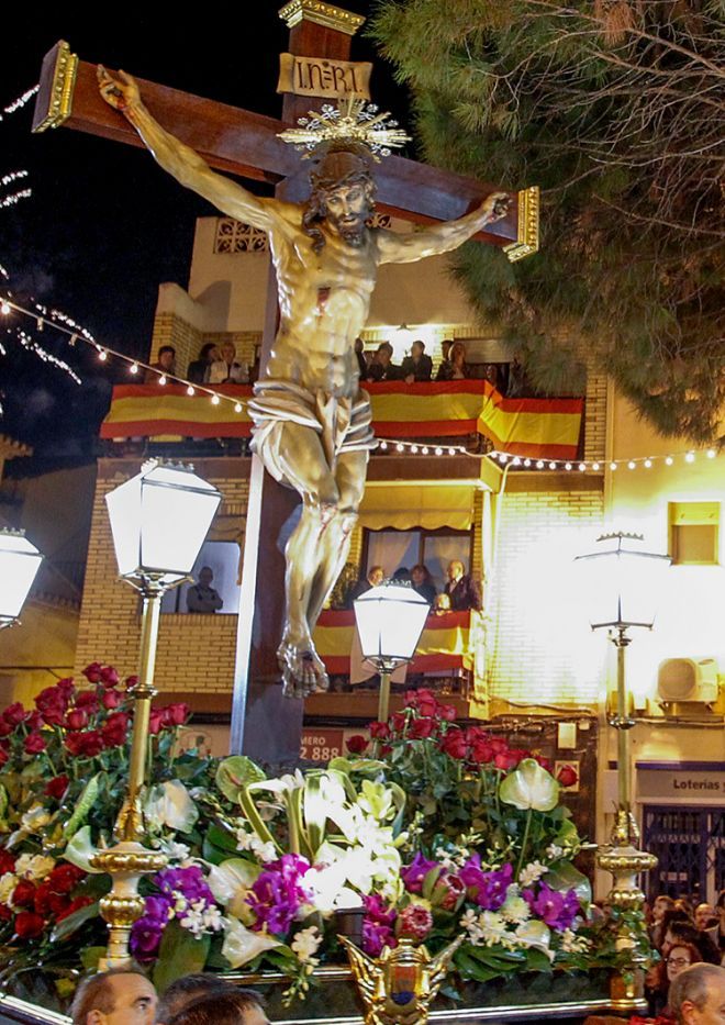 Procesión del Santísimo Cristo en l&#039;Alfàs, en una imagen de archivo.