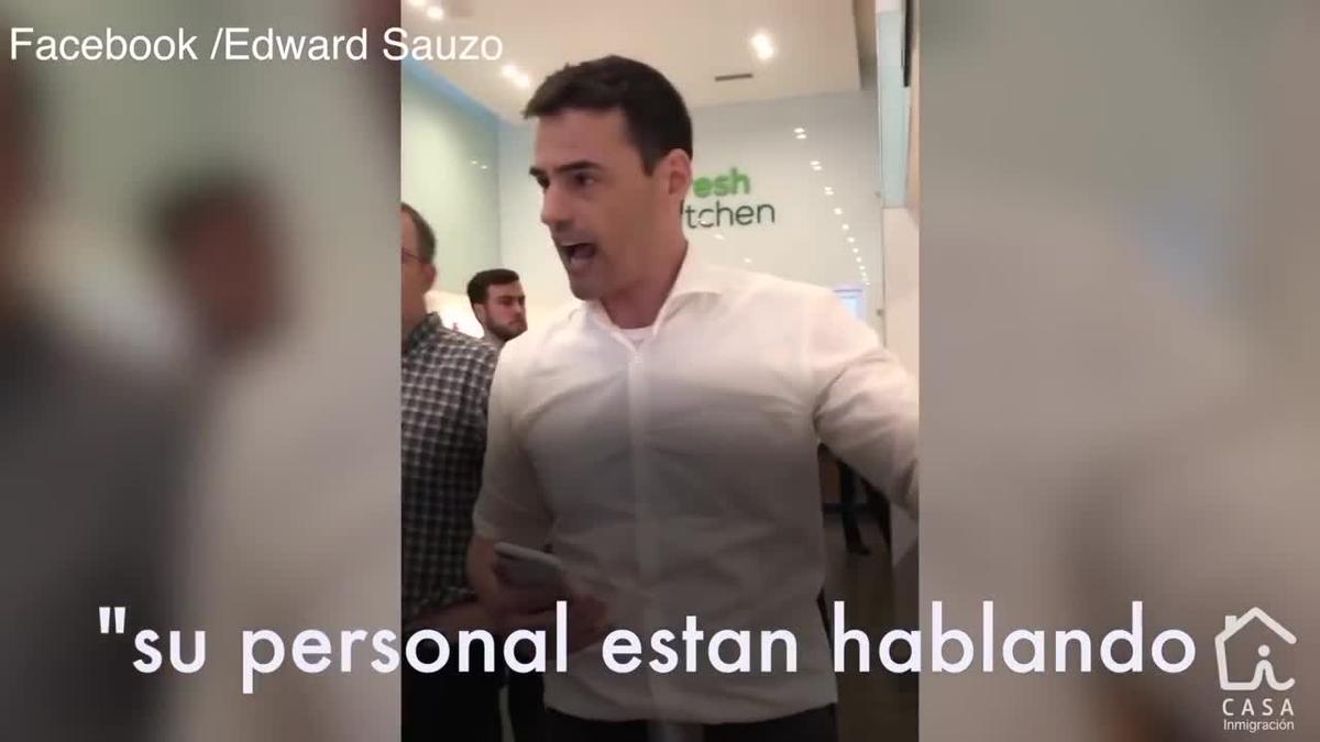 Aaron Schlossberg, un abogado estadounidense, insulta a los clientes y camareros de un restaurante en Manhattan.