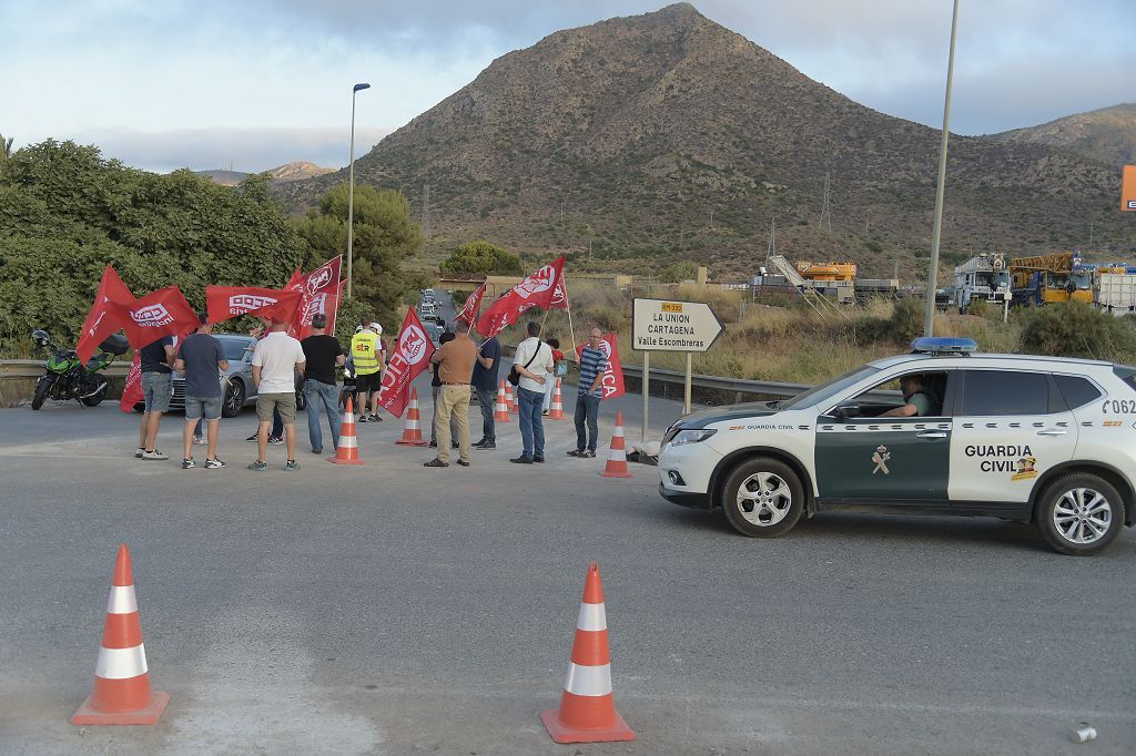 Huelga de los trabajadores de Repsol en Cartagena