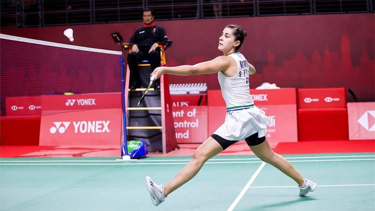 Carolina Marín, durante un partido