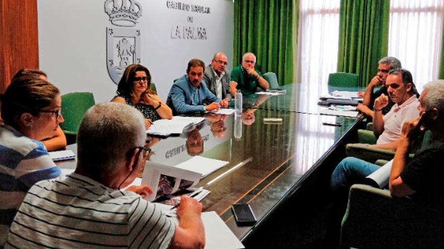 La primera de las reuniones ha sido entre Cabildo y Tazacorte.