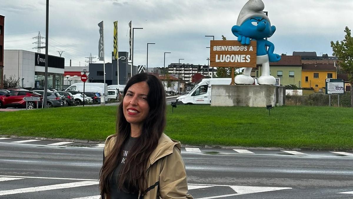Alba Hernández-Mirueña, en Lugones.