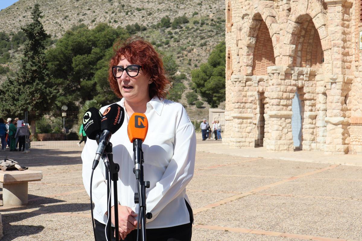 La concejal de Gestión del Patrimonio en el Santuario