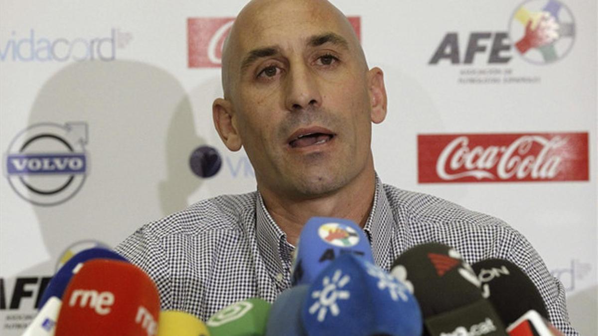 El exfutbolista Luis Manuel Rubiales preside la AFE desde 2010