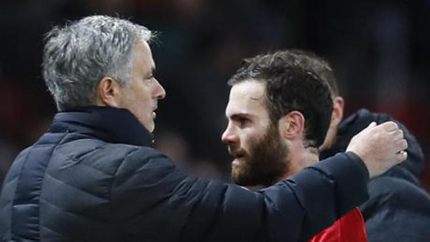 Mourinho y Mata.