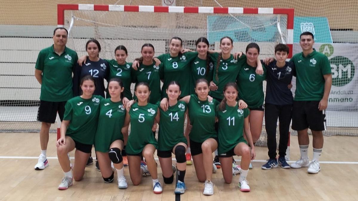 Selección cordobesa infantil femenina de balonmano.