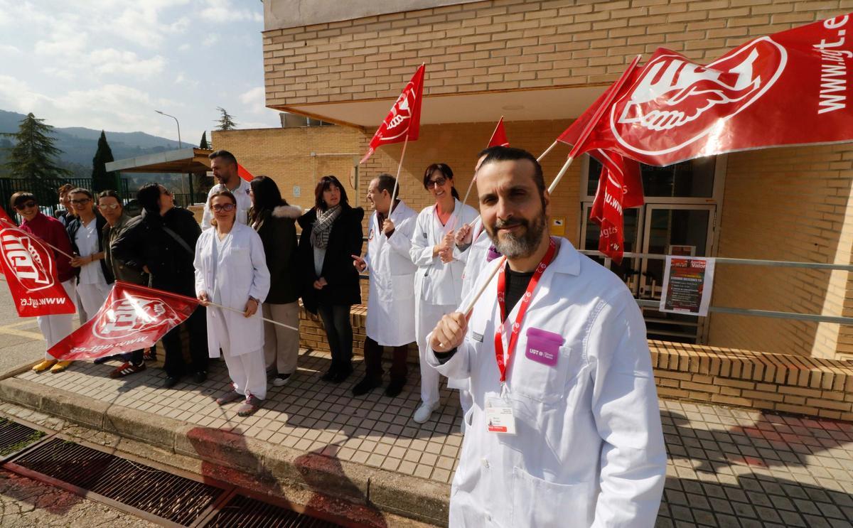 Imágenes de las protestas en Alcoy del personal de Radiología