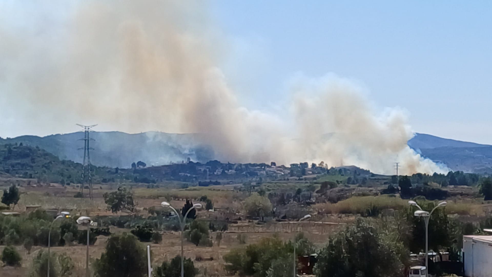 Las imágenes del incendio de Real