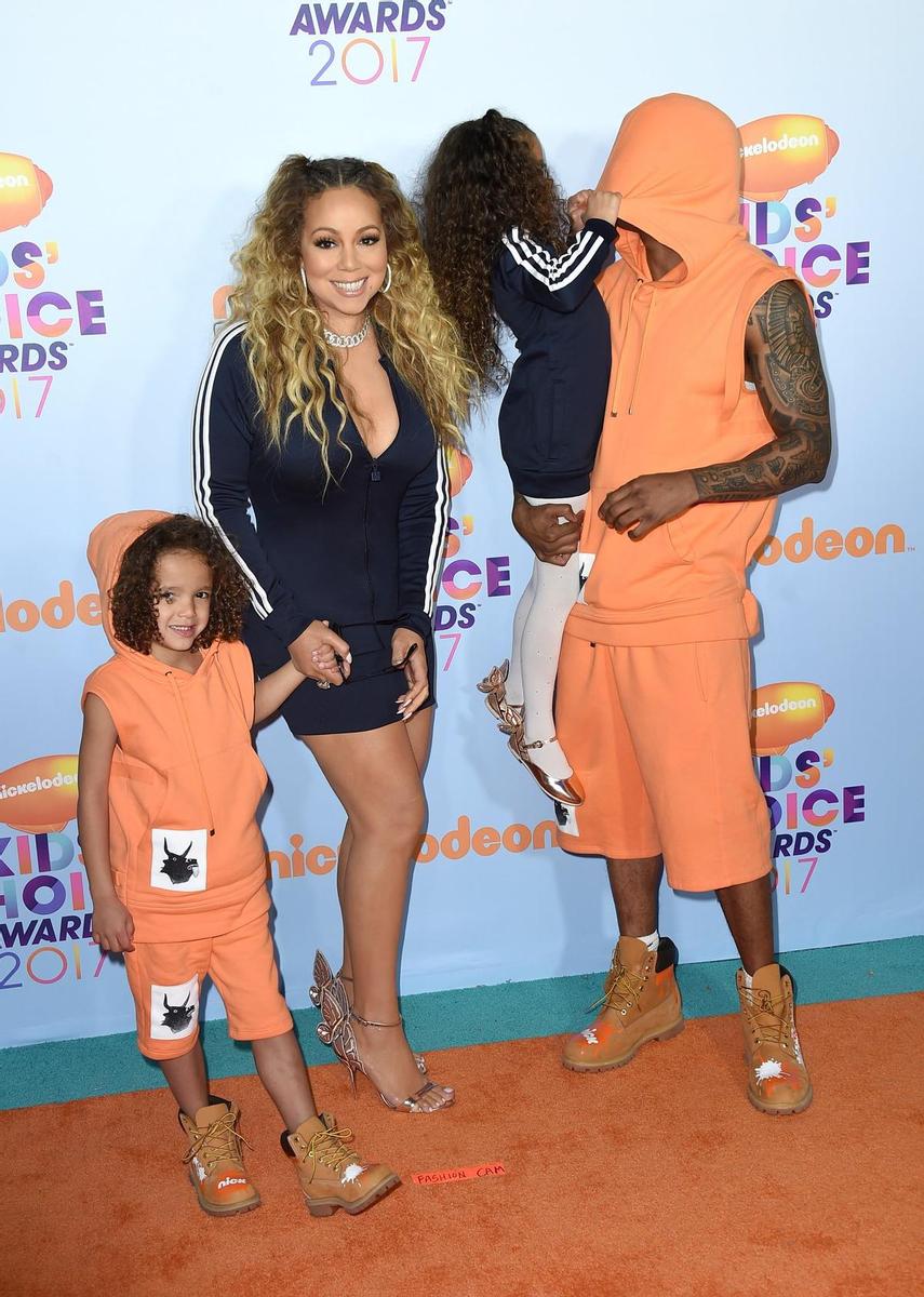 Nick Cannon y Mariah Carey en los Kids Choice Awards