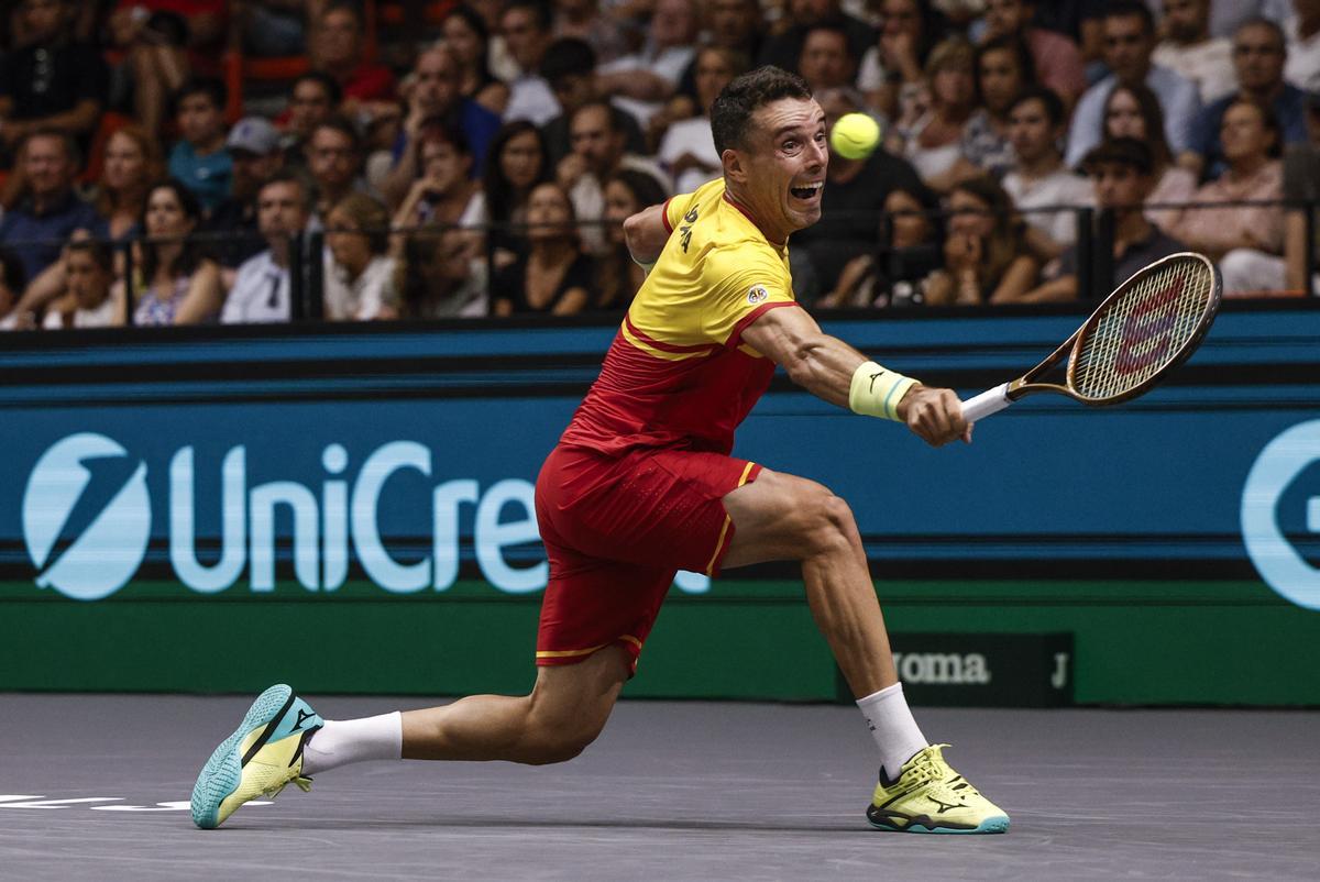 Lehecka - Bautista de la Copa Davis, en imágenes